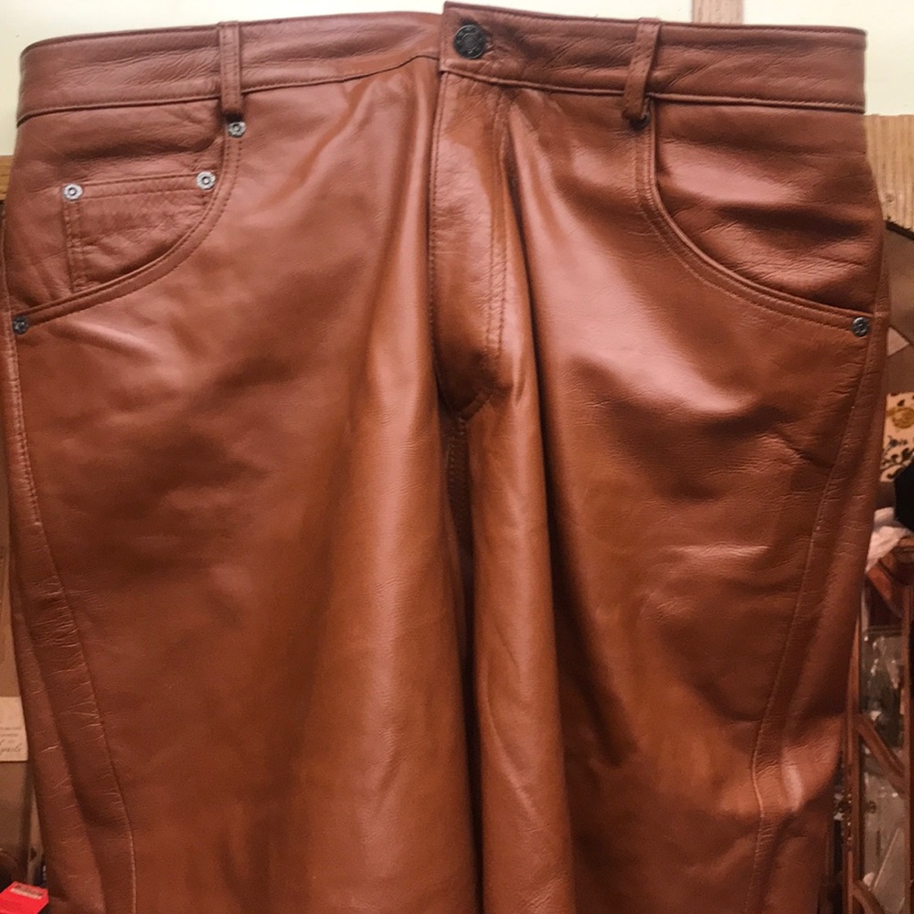Leather Pants Size 36 Men’s Brown